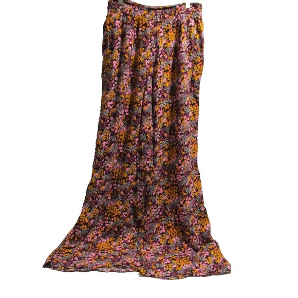 Roxy Forever And A Day Pants NWT Size M Anthracite Floral Daze Wide Leg - Picture 4 of 9